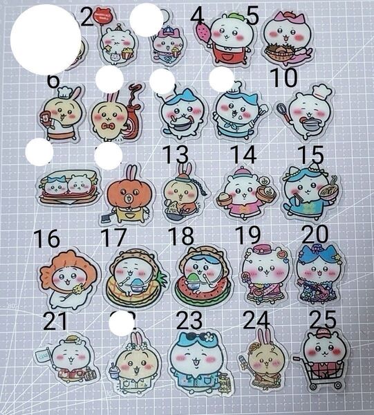 ★お値下げ★アクリルパーツ4cm ちいかわ デコパーツ