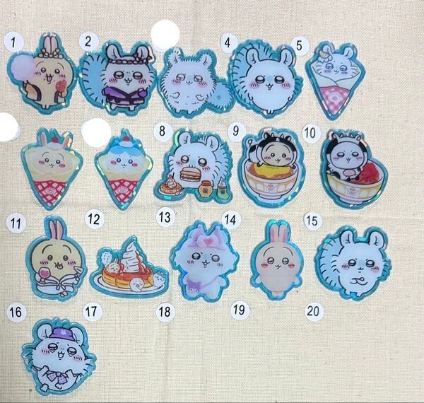アクリルパーツ4cm ホロ入り 再入荷 321
