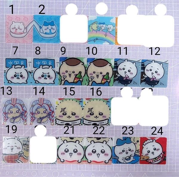 ★在庫セール★アクリルパーツ4cm スクエア プレート 更新 ちいかわ 45円