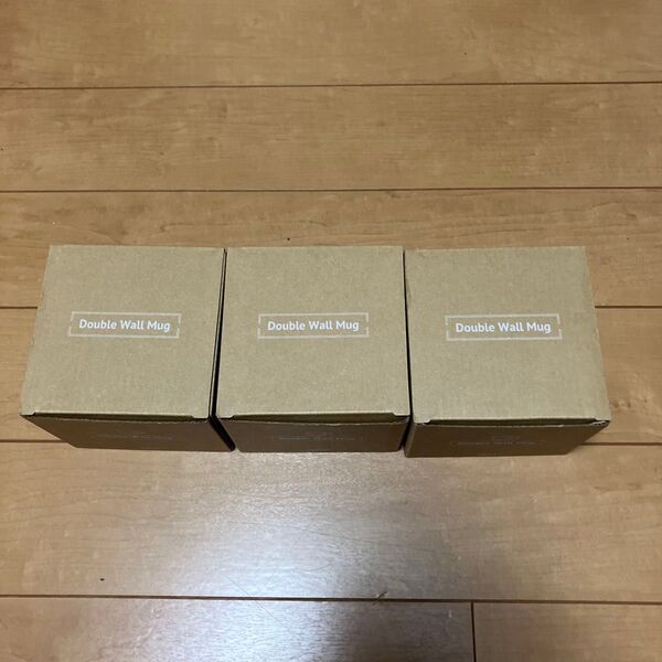 ダブルウォールマグカップ 3個セット 新品未使用