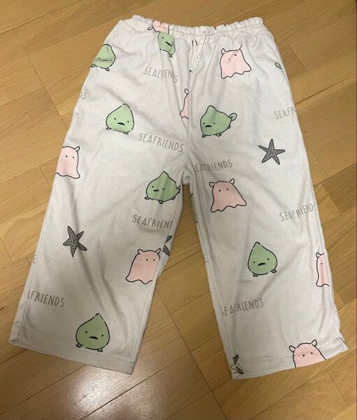 ルームウェア リラックスパンツ SEA FRIENDS かわいい柄