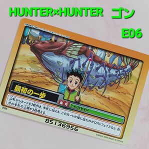初期 HUNTER×HUNTER【ゴン】【最初の一歩】 E06 ハイパーバトルカードダス 希少