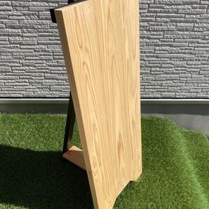 ★1500円割引期間限定★ A型看板 節無 超厚板 超高級 木目綺麗 オンリーワン 3L 和風杉 オリジナル 大きいスリム3L