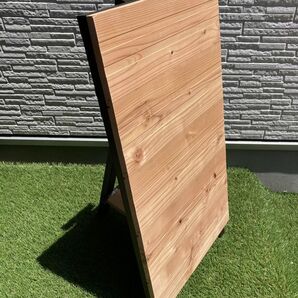 ★1500円割引期間限定★ A型看板 オンリーワン 杉 オリジナル 木目綺麗 大きいスリムLL おまけ デザイン イーゼル