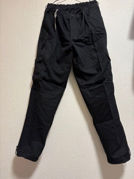 【タグ付き】ブラック カーゴパンツ ゴムウエスト 2XL