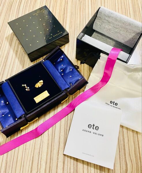 新品未使用eteエテクリスマス限定コフレピアスセット18K