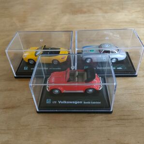 ミニカー 3個セット【 ポルシェ・ベンツ・ワーゲン】