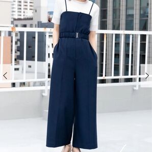 【即日発送】ストラップツキベルトベアパンツ ネイビー