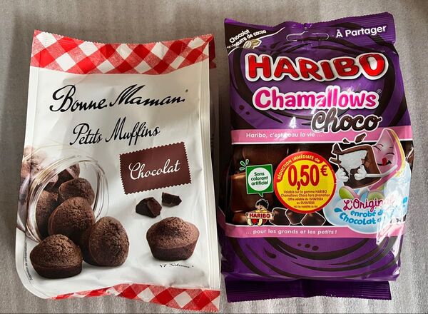 ボンヌママン プチマフィンショコラ ハリボー チョコマシュマロ フランス
