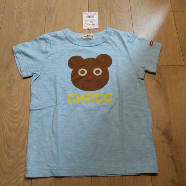 新品 キッズ 子供 ミキハウス ホットビスケッツ 半袖 Tシャツ くま ブルー 110