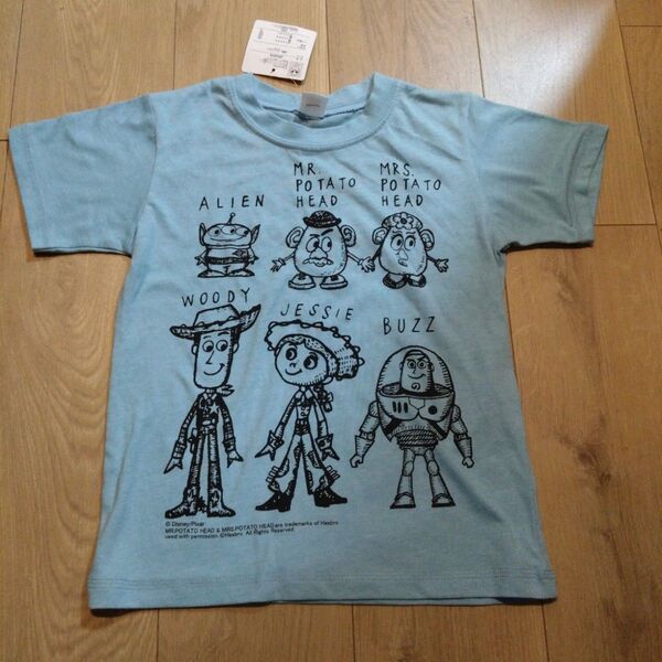 新品 タグ付き キッズ 子供 西松屋 トイストーリー 半袖 Tシャツ 120 ブルー