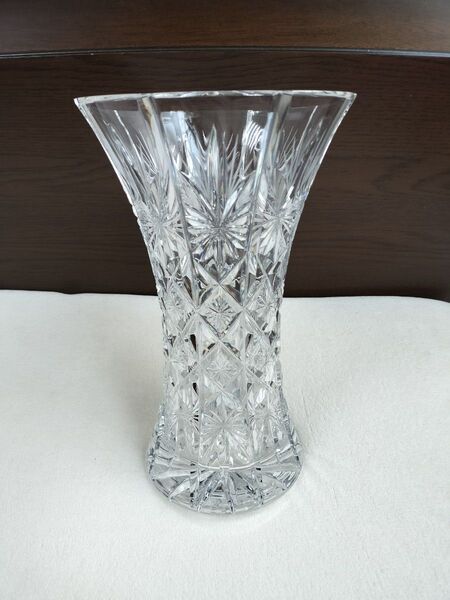 【美品】HOYA CRYSTAL クリスタルガラス 花瓶 フラワースタンド