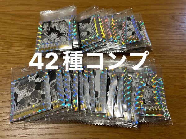 42種コンプ ドラゴンボール40周年記念 オリジナルイラストレーション シール ウエハース