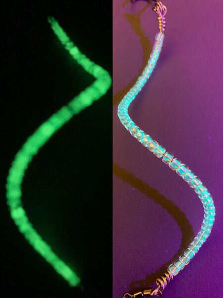 スラローム トルネード系ルアー ハンドメイド 巻き直し不要 糸ヨレ軽減 weight2.5g グロー ケイムラ