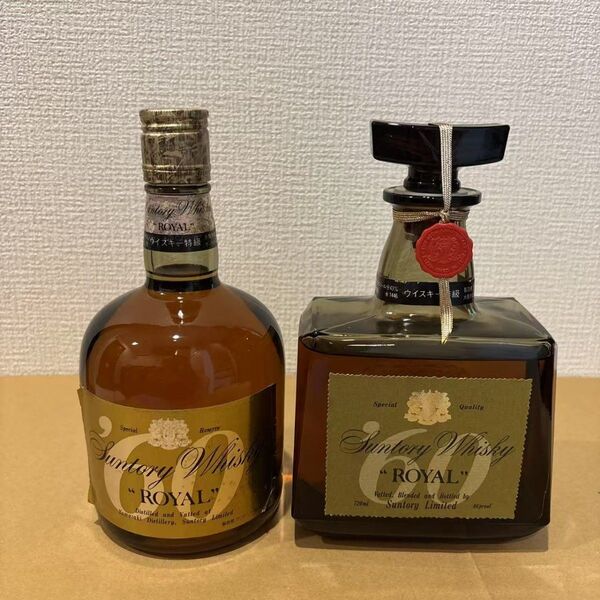 サントリーウイスキー ローヤル60、2点セット 未開封 SUNTORY 古酒 WHISKY ROYAL
