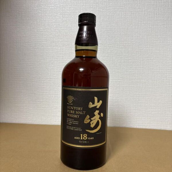 サントリーピュアモルトウイスキー 山崎18年 750ml 初期ボトル 番号無し 未開封 SUNTORY