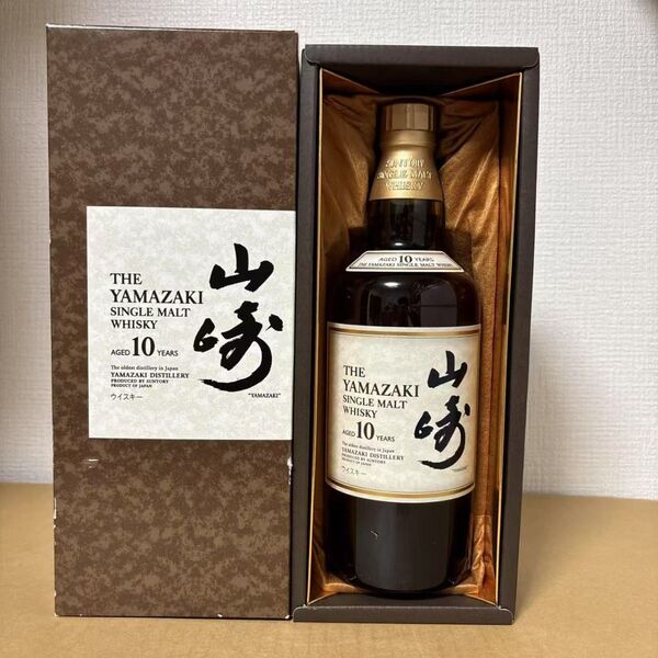 サントリーシングルモルト 山崎10年 箱付き 未開封 SUNTORY YAMAZAKI 古酒