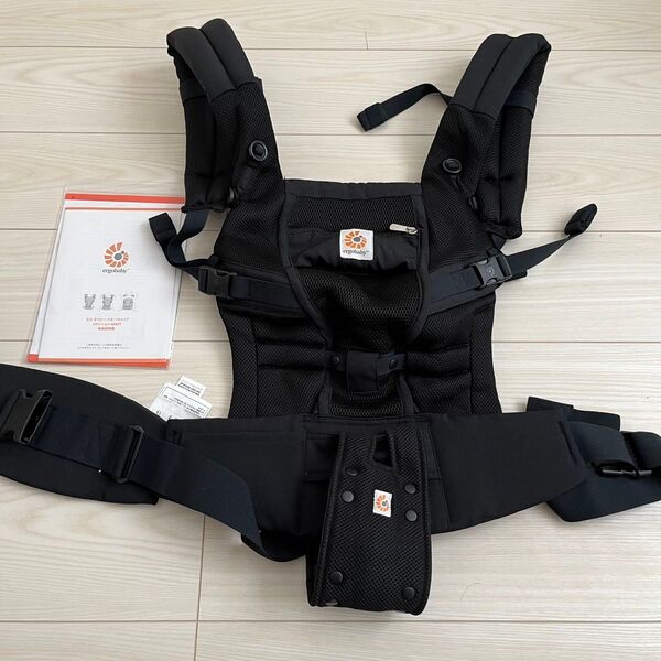 【美品】抱っこひも エルゴベビー アダプト クールエア 日本正規品 ERGObaby ADAPT ブラック