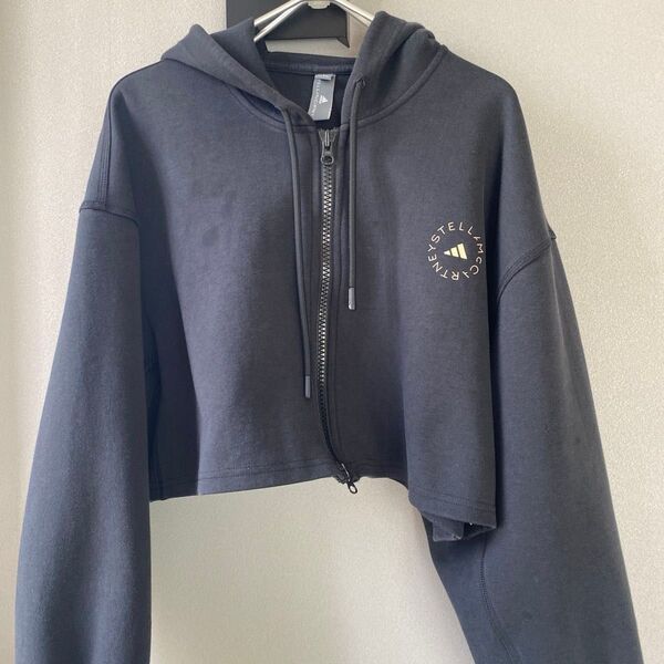 【スピード配送】Adidas by Stella McCartney アディダス ステラマッカートニー クロップドジップフーディL