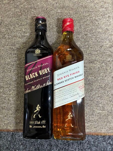 ジョニーウォーカー ブラックルビー&レッドライフィニッシュ 2本セット