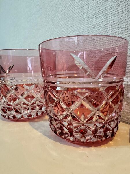 新品★カガミクリスタル★冷酒杯★2個セット★江戸切子★バカラ★ペア冷酒杯