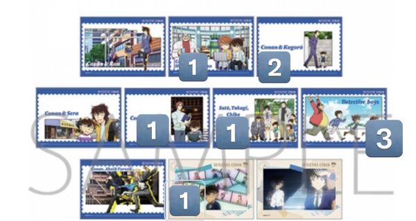 名探偵コナン ブロマイドコレクション 9点