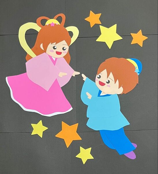 7月 七夕 壁面飾り② 大!!!