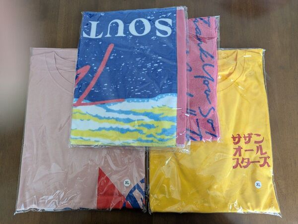 4個セット サザンオールスターズ SAS応援団Tシャツ、タオルなど XL