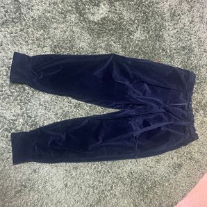 ベロアパンツ ネイビー