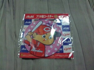 【カグ-新品】(広島カープ)カープ坊や ブリキコースター ピンク