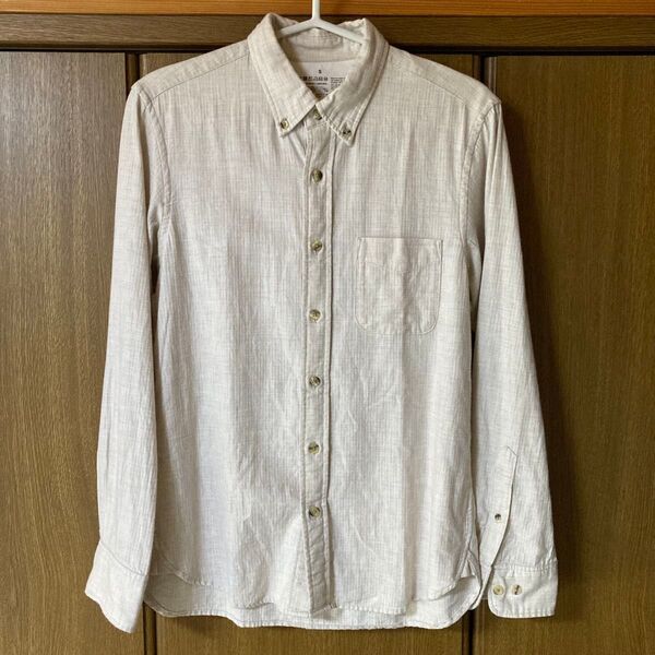 無印良品 ボタンダウンシャツ ベージュ S