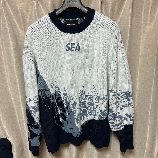 WIND AND SEA MT SNOW SWEATER XL ニット セーター 総柄