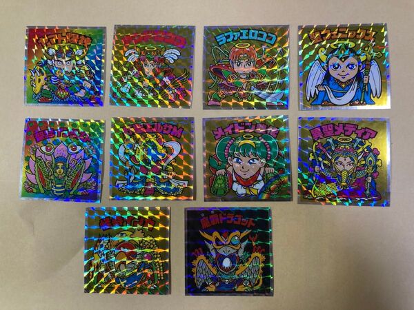 ビックリマンチョコ ヘッドだらけのビックリマン ロッテ シール 10枚