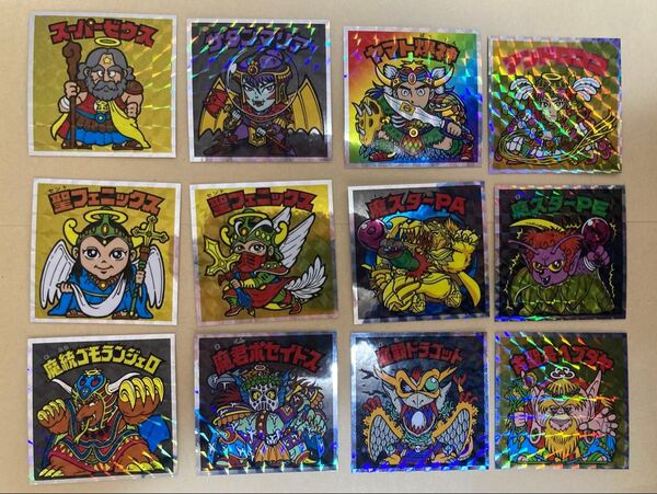 ビックリマンシール ヘッドだらけのビックリマン ロッテ 12枚 スーパーゼウス ヤマト爆神 聖フェニックス