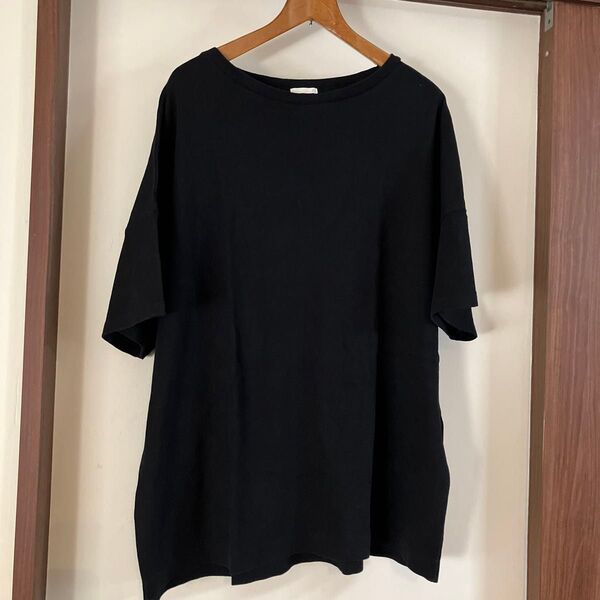 gu 黒Tシャツ シンプル XLサイズ