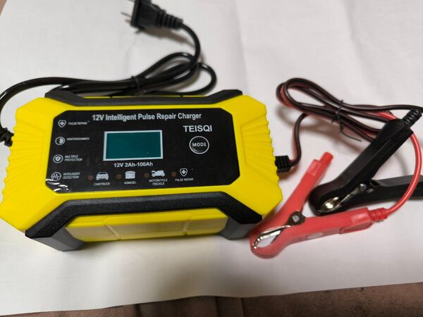 バッテリー充電器 12V 6A パルス充電修復 全自動バッテリーチャージャー 自動車 バイク 新品未使用品 在庫有りすぐ発送