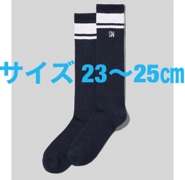 GU ジーユー ハイソックス アンダーカバー undercover ネイビー 23〜25㎝ 靴下
