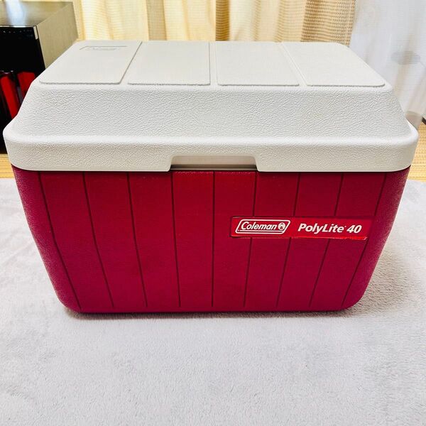 【美品】コールマン polylite40 ヴィンテージ クーラーボックス アウトドア用品 BBQ キャンプ Coleman