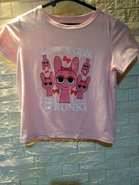 110cm相当 スプランキー Tシャツ ピンキー柄 ピンク