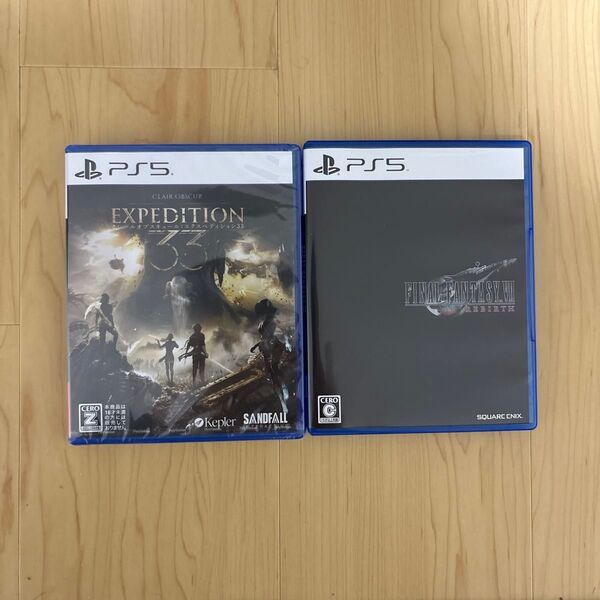PS5用ソフト「Clair Obsur:Expedition 33」「ファイナルファンタジー7リメイク」新品、中古