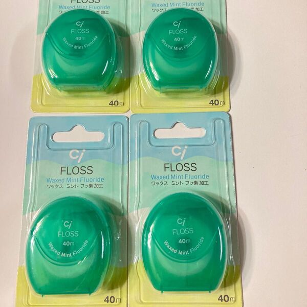 Ci FLOSS ワックスミント フッ素加工 40m 4個