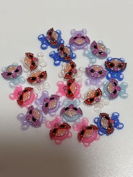 ヒスミニネイルパーツ20個セット ジップロック袋付き