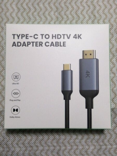USB Type-C HDMI 変換ケーブル 3m 4K 60Hz 3重シールド