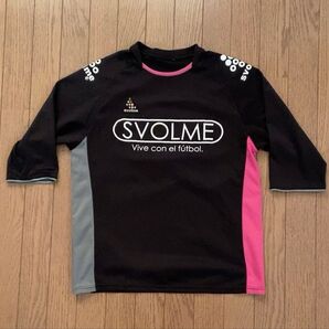 SVOLME スボルメ 七分袖 プラクティスTシャツ ブラック L size サッカー フットサル