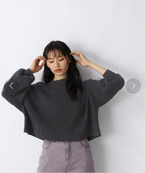 【値下げ】JEANASIS 5Gウォッシュカラーショートプルオーバー ショート丈 ニット 1700円→800円