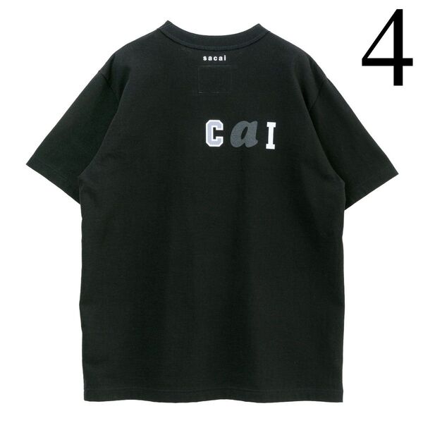 SACAI 25SS Capsule Collection T-SHIRTS Tシャツ 両面ロゴ 黒 4 新品 サカイ