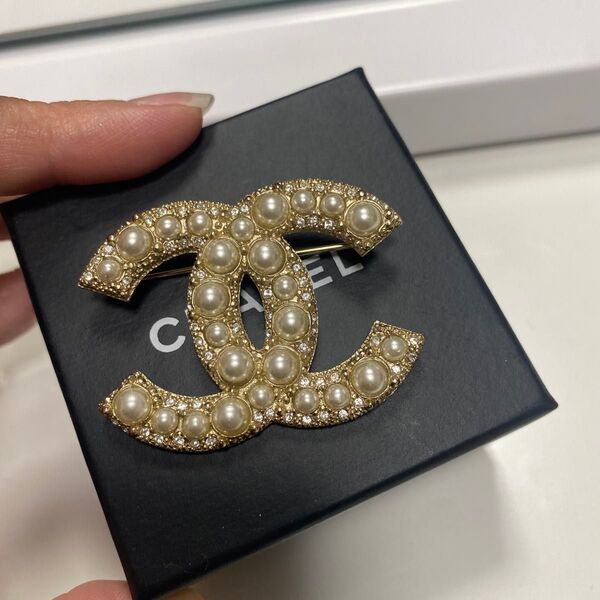 CHANEL シャネル ブローチ コサージュ ヴィンテージ ココマーク
