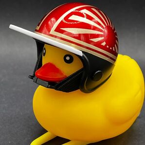 アヒル隊長 カスタムヘルメット コルク半 日章 ハンドメイド