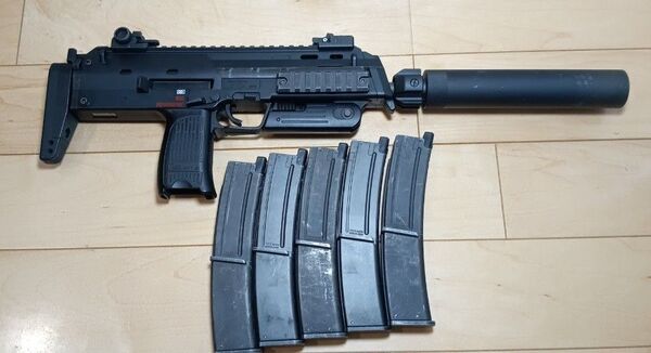 東京マルイ MP7A1ガスブローバック マガジン合計5本 サプレッサー