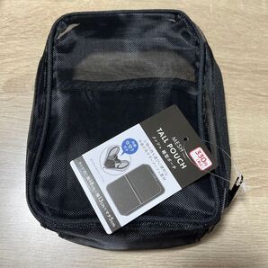 メッシュポーチ ブラック